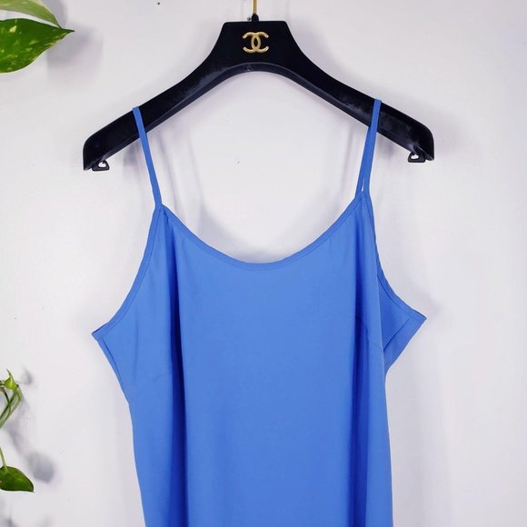 NANETTE LEPORE Women Blue Cami Slip Sleepwear Dress 16 XL Scoop Adjustable‎ - Picture 5 of 10